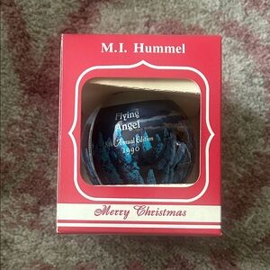Hummel Christmas Ornament with Blue Winter Scene